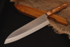 Нож серии east-west "Сантоку" Bohler N690, рукоять и ножны дуб.
