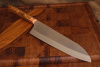 Нож серии east-west "Сантоку" Bohler N690, рукоять и ножны дуб.